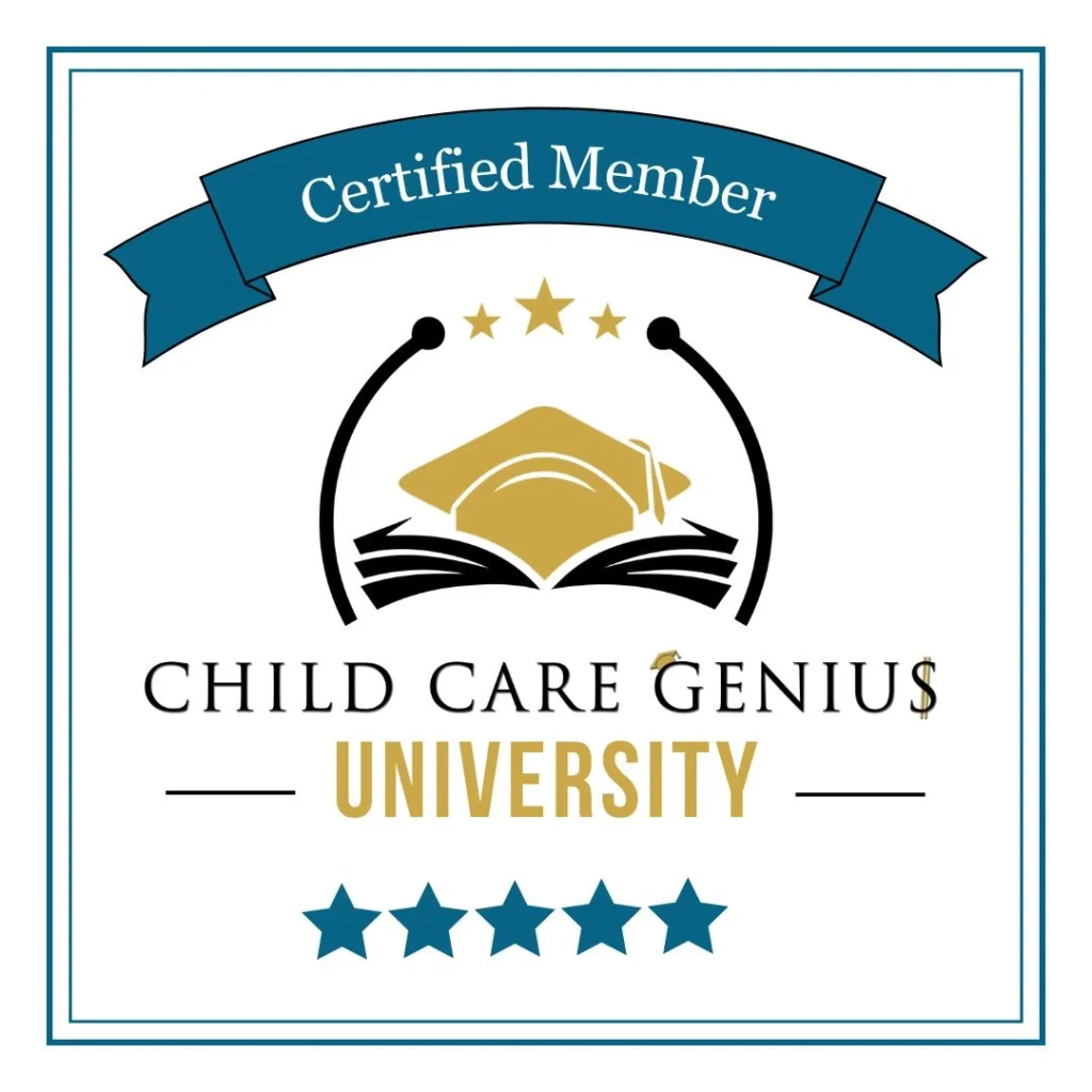 5 Star Child Care Genius University Certified Member badge
